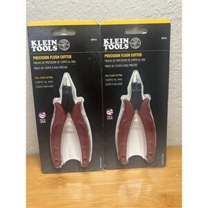 NEW Klein Tools D275-5 Precision Flush Cutter Pliers 5-Inch Made in USA Lot of 2